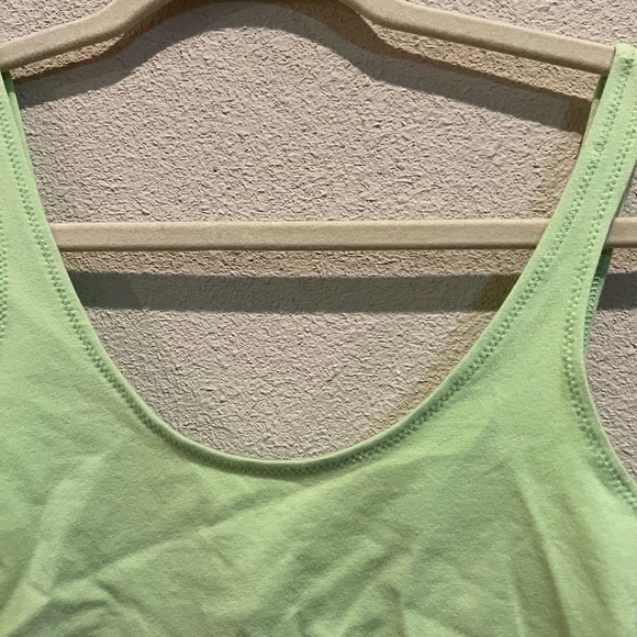 Topshop Crop Top Tank Top Sleeveless Casual Green Petite Size 4 - Picture 2 of 10